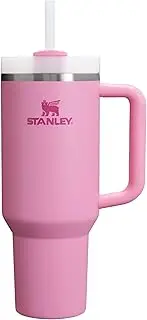 Stanley Quencher H2.0 Tumbler with Handle and Straw 40 oz | Flowstate 3-Position Lid | Cup Holder Compatible for Travel | Insulated Stainless Steel Cup | BPA-Free | Peony