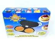 The Pancake Factory Over Easy Flap Pancake Maker Model PF-2 NonStick NOS Vintage