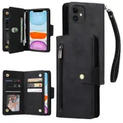 Willow Buckle Zipper Wallet Phone Purse Case With Straps for iPhone11/11Pro max