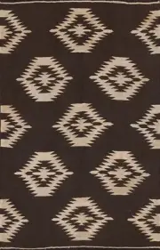 Geometric Reversible Kilim Afghan Oriental Area Rug Natural Dye Hand-Woven 5'x7'