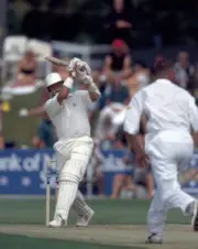 Alec Stewart batting for England during the 2nd Test match ag- Old Cricket Photo