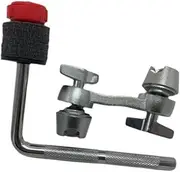 ａ aternee Drum Set Mounting Clamp Cymbal Arm Accessories Attachment Wear Resistant L Rod Adjust Clamp Drum Parts for Drummers, Red