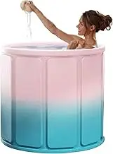 GkgWuxf Folding Bathtub, Portable Bath Tub for Home, Portable Outdoor Bathing Tub, Full Body Bathtub for Elderly Kids Hotel Travel Camping Home Use