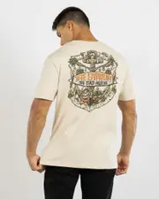 [The Mad Hueys] The Mad Hueys Men's The Tiki Captain T-Shirt in Cement Grey Size Large L Cement Grey