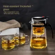 Heat Resistant Tea Pot With Infuser Tea Separation Kettle Glass Teapot