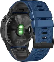 Bandkids Silicone Band Compatible for Garmin Fenix 6,Fenix 7,Fenix 5,22mm Quick Fit Waterproof Sport Watch Band Replacment for Garmin Fenix 6 Pro/Sapphire,Instinct,Forerunner 955
