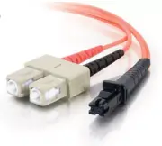 MTRJ SC OFNR 62.5 FIBER OPTIC CABLE MultiMode Duplex Patch Cord 1 Meter