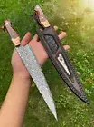 High End Japanese VG10 Damascus Steel Chef Knife Full Tang Kitchen Knife Sheath