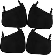 Vaguelly Baby Stroller Storage Bag Reusable Mesh Pouch Side Sling Bag for Pacifiers Rattles Black