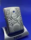 Vintage Zippo Gypsy Fortune Teller With Swarovski Crystal New In Original Box