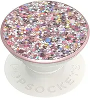 POPSOCKETS Pop Grip Holder for Phone & Tablet (Genuine) - Sparkle Rosebud Pink