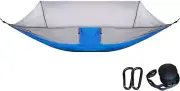 Portable Camping Hammock Tent with Ventilation Net Netting Hanging Bed Gray Blue