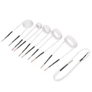6 Pcs Induction Heater Coil Kit 2.5mm Brass Core 20 30 40 50mm Forming