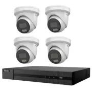 HiLook by Hikvision 6MP Acusense 4 Camera 4CH Turret Kit – 4 x IPC-T361H-MU CCTV