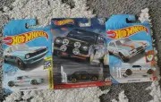 HOT WHEELS '70 FORD ESCORT +67 MUSTANG FASTBACK + OLDS 442