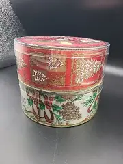 Set (2) by 55 Yards × 2.5" CHRISTMAS Wired Ribbon New Christmas trees Cones