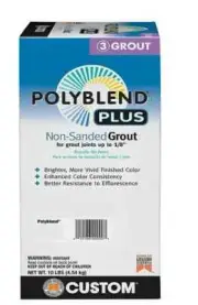 Custom Building Products PolyBlend Plus Non-Sanded Grout 10 lbs S3