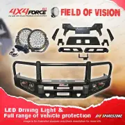 4X4FORCE Armor Bumper Bullbar LOOP Skid Plate Drive Light for Ford Ranger PX T7