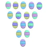 Easter Egg Button Set - Shelly's Buttons - Pastel Easter Buttons Craft Sew Scrap