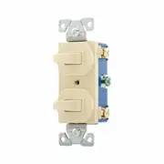Eaton Cooper 276V-BOX Combination Two 3-Way Switches Duplex Thermalplastic