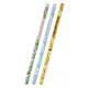 小禮堂 Sanrio大集合 六角鉛筆組 2B鉛筆 木鉛筆 (3入 綠 滿版)