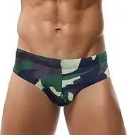 [AIEOE] Men's Swimming Trunks Sexy Tight Swimming Shorts with Removable Pad Swimming Trunks Short Beach Shorts