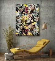 Flower Abstract Stretched Canvas Print FW087
