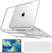 GVTECH Case Compatible with MacBook Pro 13 inch 2024 2023-2016 M2 M1 A2338 A2289 A2251 A2159 A1706 A1989 Protective Snap On Hard Shell Cover for New MacBook Pro 13 (Crystal Clear)