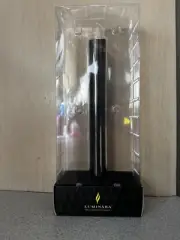 New Luminara Black Drip Taper Flameless Candle 1" x 9.5" Real Wax Timer