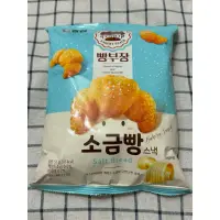在飛比找蝦皮購物優惠-韓國帶回 農心 鹽味奶油牛角造型 可頌麵包零食 餅乾 55g