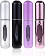 Portable Mini Refillable Perfume Atomizer Bottle Spray, Scent Pump Case for Trav