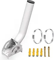 Universal Antenna Mount, 12" Adjustable J Pole Mounting with Weather Proof, Pole and Wall Mounted Bracket Mount for Wireless Bridges,AP,Access Point,Starlink Satellite,Weather Station,WiFi Router
