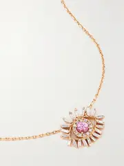 [Suzanne Kalan] Suzanne Kalan - 18-karat Rose Gold, Diamond And Sapphire Necklace - One size One size Gold
