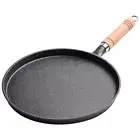 Cast Iron Frying Pan Uncoated Non Stick Frying Egg Pan with Handle Pancake Pan #