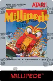 Replacement Game Cartridge Label - Millipede for Atari 2600
