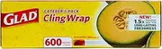 Glad Wrap, 600 Metre Clear Cling Wrap, BPA-Free, Microwave Ready, 600m x 33cm, 1 Count