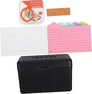 Operitacx Flashcard Organizer Box Australian Office Storage Index Card Case for Memo Cards Plastic Storage Box for Notes