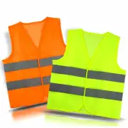 Neon Safety Security Visibility Reflective Vest Construction Traffic / Warehouse