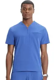 Infinity GNR8 Men's Partial Zip V-neck Top IN702A ROY Royal Free Shipping