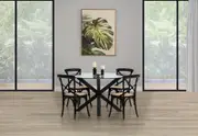 PROMENADE 5 Piece Dining Suite with Bordeaux Dining Chairs