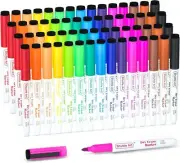 Whiteboard Markers, 60 Colours Magnetic Whiteboard Pens Fine Tip and Eraser...