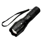 A100 T6 800LM 5Modes Brightness Zoomable Tactical LED Flashlight Suit & Removable Bicycle Light with Handlebar clip