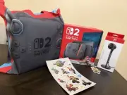 Nintendo Switch 2 with mario kart bundle ready to ship with camera and goodies