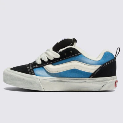 New Vans Knu Skool Wave Washed Bluestone/Black Sneakers Low-Top Shoes 2024