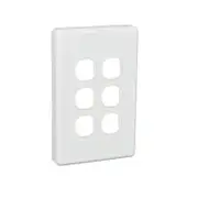 Clipsal C2036VH - 6 Gang Grid And Surround (Classic Series) C2036VHWE