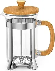 Coffee Culture Bamboo Size: 350Ml French Press/Plunger, Brown, PLNG350-BM
