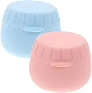 Didiseaon 2pcs Silicone Travel Containers for Toiletries Leak Travel Jars for Makeup and Accessories Compact and Lightweight Durable Multi Functional Storage