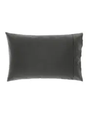 [Linen House] Augusta 500TC Cotton Sateen Standard Pillowcase In Magnet