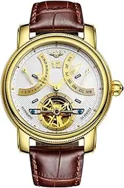 [carlien] Fashion Tourbillon Watches Men Gold Wristwatches Automatic Mechanical Watches Luxury
