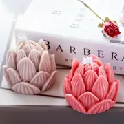3D Lotus Candle Silicone Mold Handmade DIY Lotus Plaster Decor Soap Candle Mould